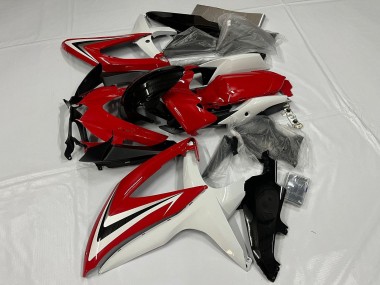 Acheter Carénage Moto Suzuki GSXR 600 / GSXR 750 2008-2010 - Blanc Rouge Noir Brillant
