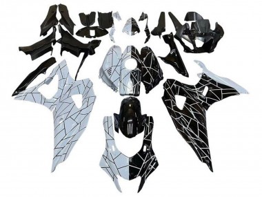 Acheter Carénages Moto Yamaha YZF R7 2021-2024 - Blanc Noir Diviser Bande