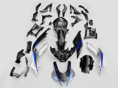Acheter Carénages Moto Yamaha YZF R3/R25 2019-2021 - Blanc Bleu Noir Fibre de Carbone Forgée Style