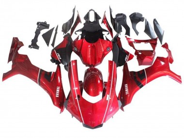 Acheter Carénage Moto Yamaha YZF 1000 R1 2015-2019 - Rouge Noir Blanc Bande