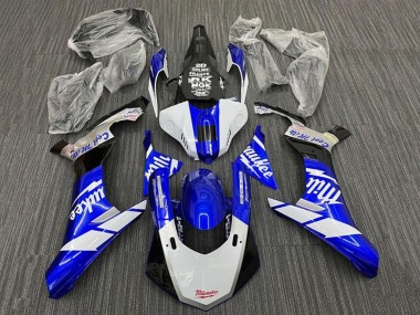 Acheter Carénages Moto Yamaha YZF 1000 R1 2015-2019 - Blanc Bleu Noir Milwaukee