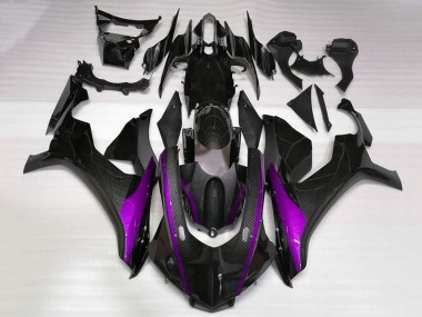 Acheter Carénages Moto Yamaha YZF 1000 R1 2015-2019 - Fausse Fibre de Carbone Violet