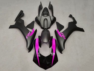 Acheter Carénages Moto Yamaha YZF 1000 R1 2015-2019 - Noir Mat Noir Brillant Rose