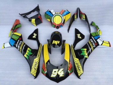 Acheter Carénages Moto Yamaha YZF 1000 R1 2015-2019 - Blanc Bleu Vert Jaune Rouge Roue Chromatique 94