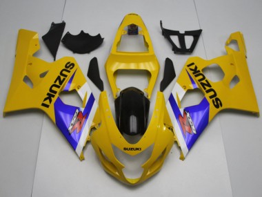 Acheter Carénages Moto Suzuki GSXR 600 / GSXR 750 2004-2005 - Jaune Blanc Bleu Noir