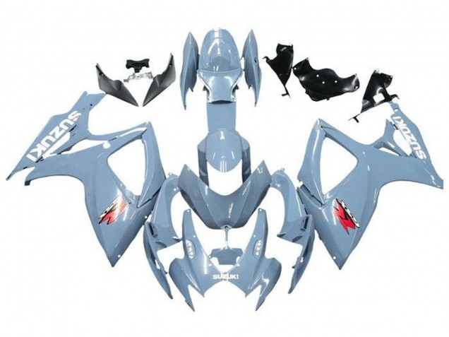 Carénages Moto Suzuki GSXR 600 / GSXR 750 2006-2007 - Bleu Gris Blanc Rouge