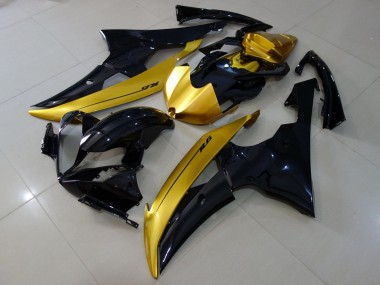 Acheter Carénages Moto Yamaha YZF R6 2008-2016 - Or Noir Brillant