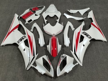 Acheter Kits Carénage Moto ABS Yamaha YZF R6 2008-2016 - Blanc Perle Rouge