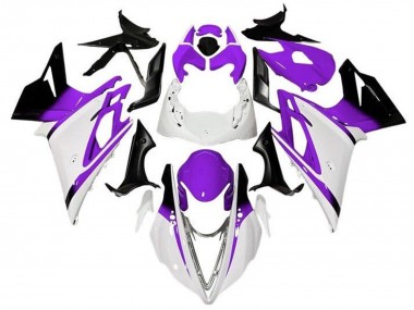 Acheter Carénages Moto Triumph Daytona 675 Triple 2013-2016 - Blanc Violet Noir Brillant