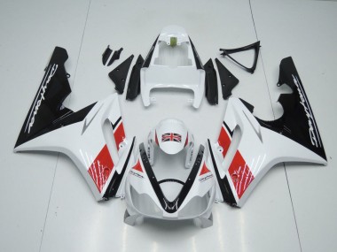 Acheter Carénages Moto Triumph Daytona 675 Triple 2006-2008 - Blanc Rouge Noir Brillant