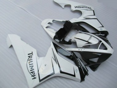 Acheter Carénages Moto Triumph Daytona 675 Triple 2006-2008 - Blanc Noir Brillant