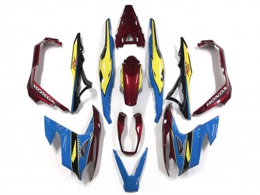 Acheter Carénages Moto Honda ADV150 2018-2021 - Bleu Jaune Rouge