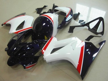 Acheter Carénage Moto Honda VFR 800 2002-2013 - Blanc Rouge Bleu Foncé