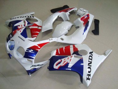 Acheter Carénages Moto Honda CBR250RR MC19 1988-1989 - Blanc Rouge Bleu