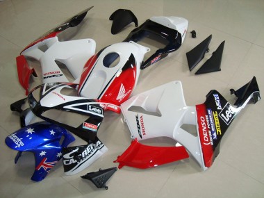 Acheter Carénages Moto Honda CBR600RR 2003-2004 - Blanc Rouge Bleu Noir Brillant Star Lee