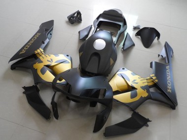Acheter Carénages Moto Honda CBR600RR 2003-2004 - Noir Mat Or