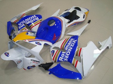 Acheter Carénages Moto Honda CBR600RR 2003-2004 - Blanc Bleu Jaune Rothmans
