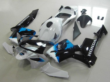 Acheter Carénages Moto Honda CBR600RR 2003-2004 - Blanc Bleu Noir Brillant