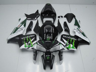 Acheter Carénage Moto Honda CBR600RR 2005-2006 - Noir Brillant Blanc Vert Monstre