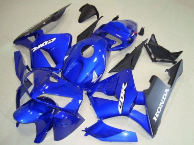 Acheter Carénages Moto Honda CBR600RR 2005-2006 - Bleu Noir Blanc Décalque