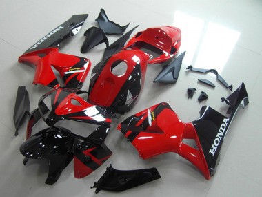 Acheter Carénages Moto Honda CBR600RR 2005-2006 - Rouge Noir Brillant