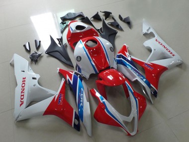 Acheter Carénages Moto Honda CBR600RR 2007-2008 - Blanc Rouge Bleu Clair HRC