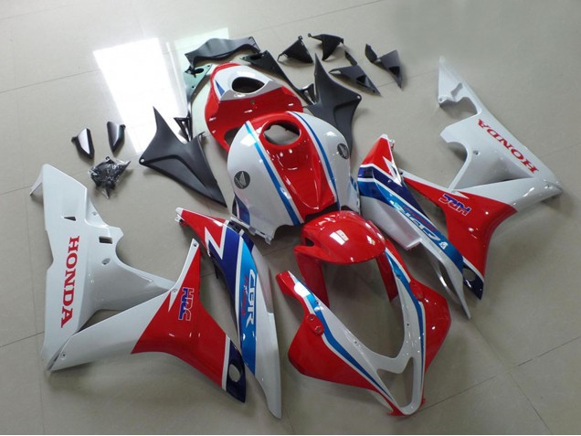 Carénages Moto Honda CBR600RR 2007-2008 - Blanc Rouge Bleu Clair HRC