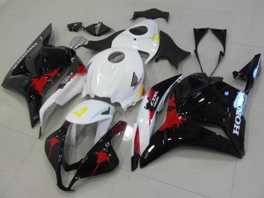 Acheter Kit Carénages Moto Honda CBR600RR 2009-2012 - Blanc Rouge Noir Brillant