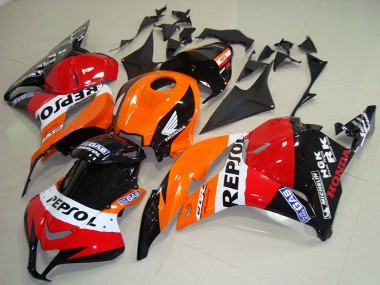 Acheter Kits Carénage Moto ABS Honda CBR600RR 2009-2012 - Orange Blanc Rouge Noir Brillant Repsol