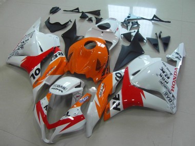 Acheter Kit Carénages Moto Honda CBR600RR 2009-2012 - Orange Blanc Rouge Noir Brillant Repsol