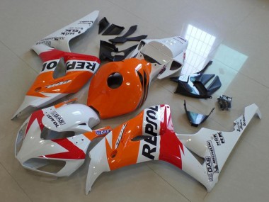 Acheter Carénage Moto Honda CBR1000RR 2006-2007 - Orange Blanc Rouge Noir Brillant Repsol