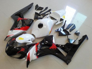 Acheter Kits Carénage Moto ABS Honda CBR1000RR 2006-2007 - Blanc Rouge Noir Brillant