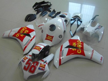 Acheter Carénages Moto Honda CBR1000RR 2008-2011 - Blanc Rouge Jaune San Carlo 58