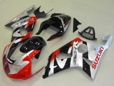 Acheter Carénages Moto Suzuki GSXR 1000 2000-2002 - Argent Rouge Noir Brillant