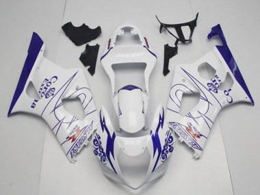 Acheter Carénages Moto Suzuki GSXR 1000 2003-2004 - Blanc Bleu Corona Alstare