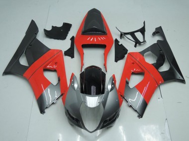 Acheter Carénage Moto Suzuki GSXR 1000 2003-2004 - Rouge Argent Noir