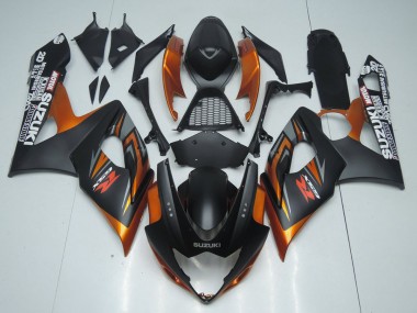 Acheter Carénage Moto Suzuki GSXR 1000 2005-2006 - Noir Mat Orange