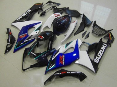 Acheter Carénages Moto Suzuki GSXR 1000 2005-2006 - Blanc Bleu Noir Brillant