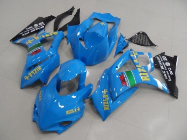 Acheter Carénages Moto Suzuki GSXR 1000 2007-2008 - Bleu Jaune Noir Rizla Courses