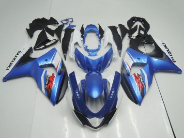Acheter Carénages Moto Suzuki GSXR 1000 2009-2016 - Bleu Clair Bleu Blanc Noir OEM Style