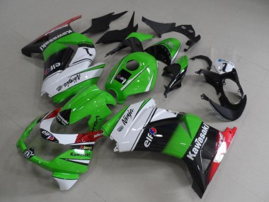 Acheter Carénages Moto Kawasaki ZX250R 2008-2012 - Blanc Vert Noir Rouge Elf