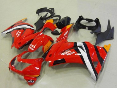 Acheter Carénages Moto Kawasaki ZX250R 2008-2012 - Rouge Orange Blanc Noir EVA Courses