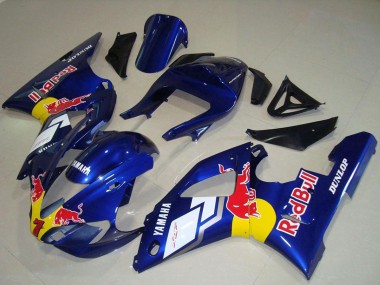 Acheter Carénages Moto Yamaha YZF R1 2000-2001 - Bleu Blanc Jaune Red Bull