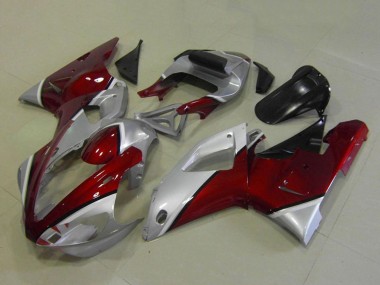 Acheter Carénages Moto Yamaha YZF R1 2000-2001 - Argent Rouge Marron
