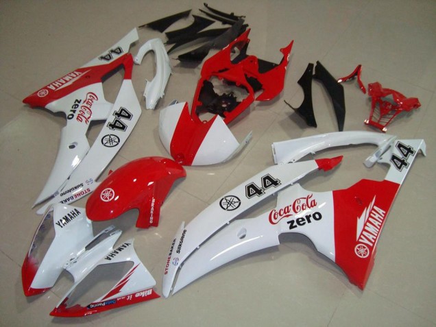 Carénages Moto Yamaha YZF R6 2008-2016 - Blanc Rouge Cocacola 44