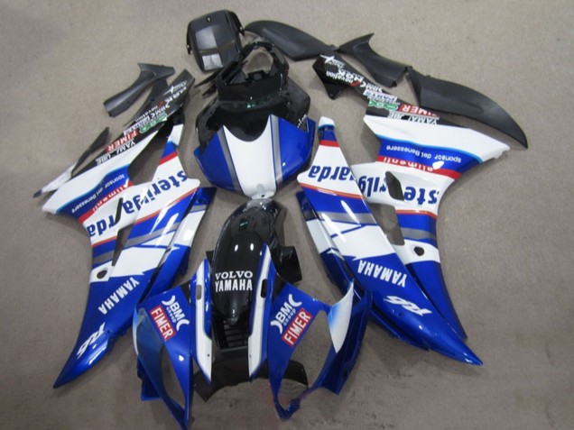 Carénages Moto Yamaha YZF R6 2006-2007 - Blanc Bleu Rouge Sterilgarda Volvo Fimer
