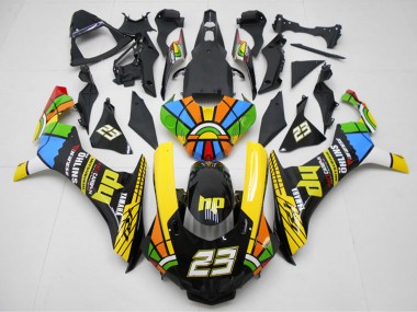 Acheter Carénages Moto Yamaha YZF R1 2015-2019 - Jaune Rouge Bleu Vert HP Roue Chromatique 23