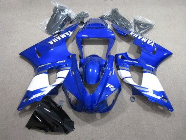 Acheter Carénages Moto Yamaha YZF R1 1998-1999 - Bleu Blanc Décalque