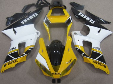 Acheter Carénages Moto Yamaha YZF R1 2000-2001 - Jaune Blanc Noir