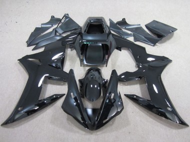 Acheter Carénages Moto Yamaha YZF R1 2002-2003 - Noir Brillant Plaine